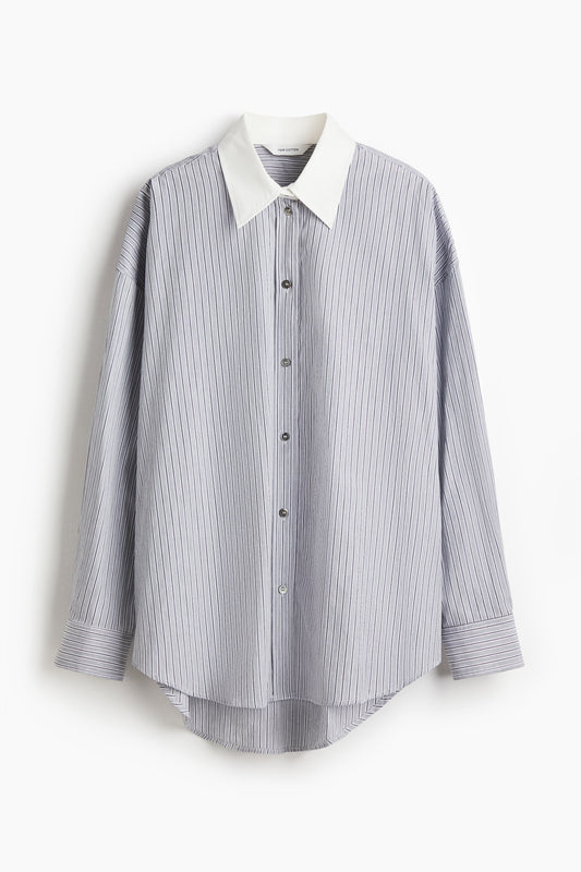 Oversized poplin shirt