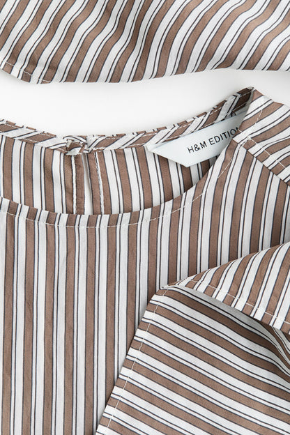 Oversized blouse with scarf