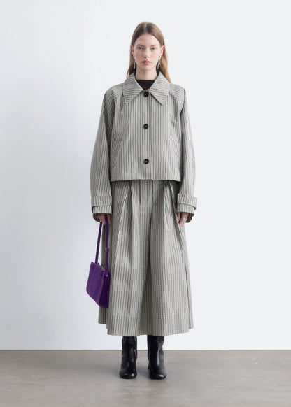 Pleated Midi Skirt