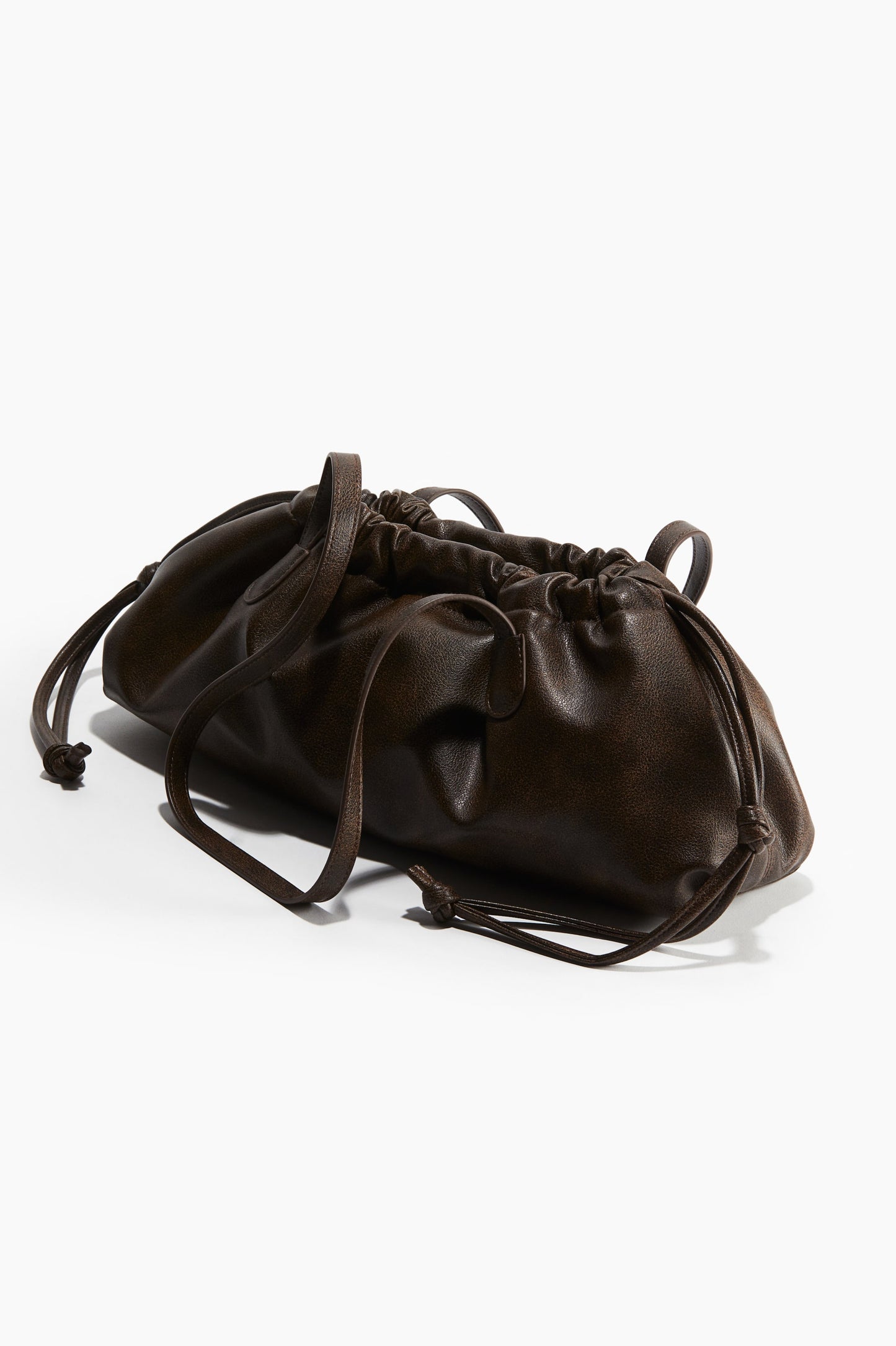 Drawstring-detail shoulder bag