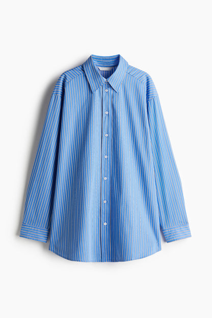 Oversized poplin shirt