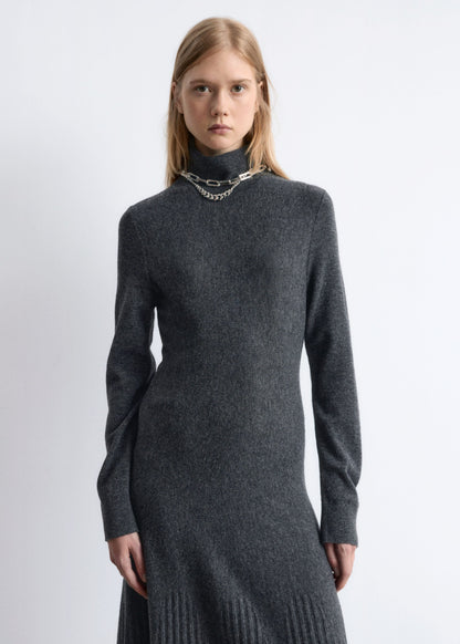 Merino-Wool Turtleneck Maxi Dress