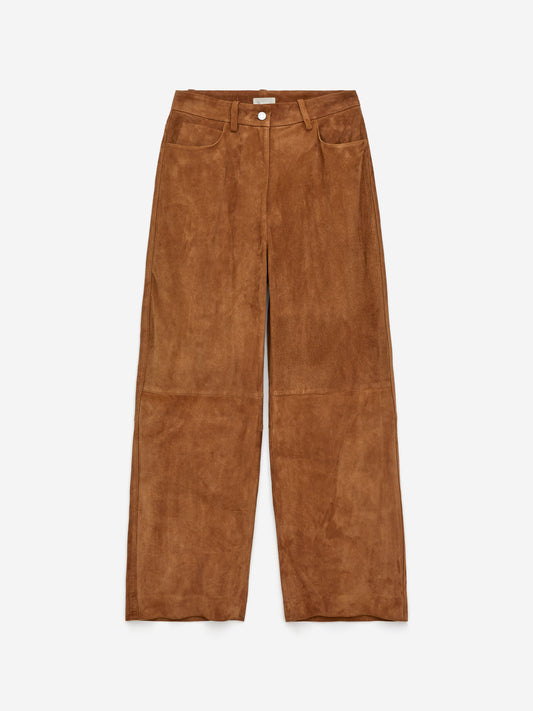 Relaxed Suede Trousers