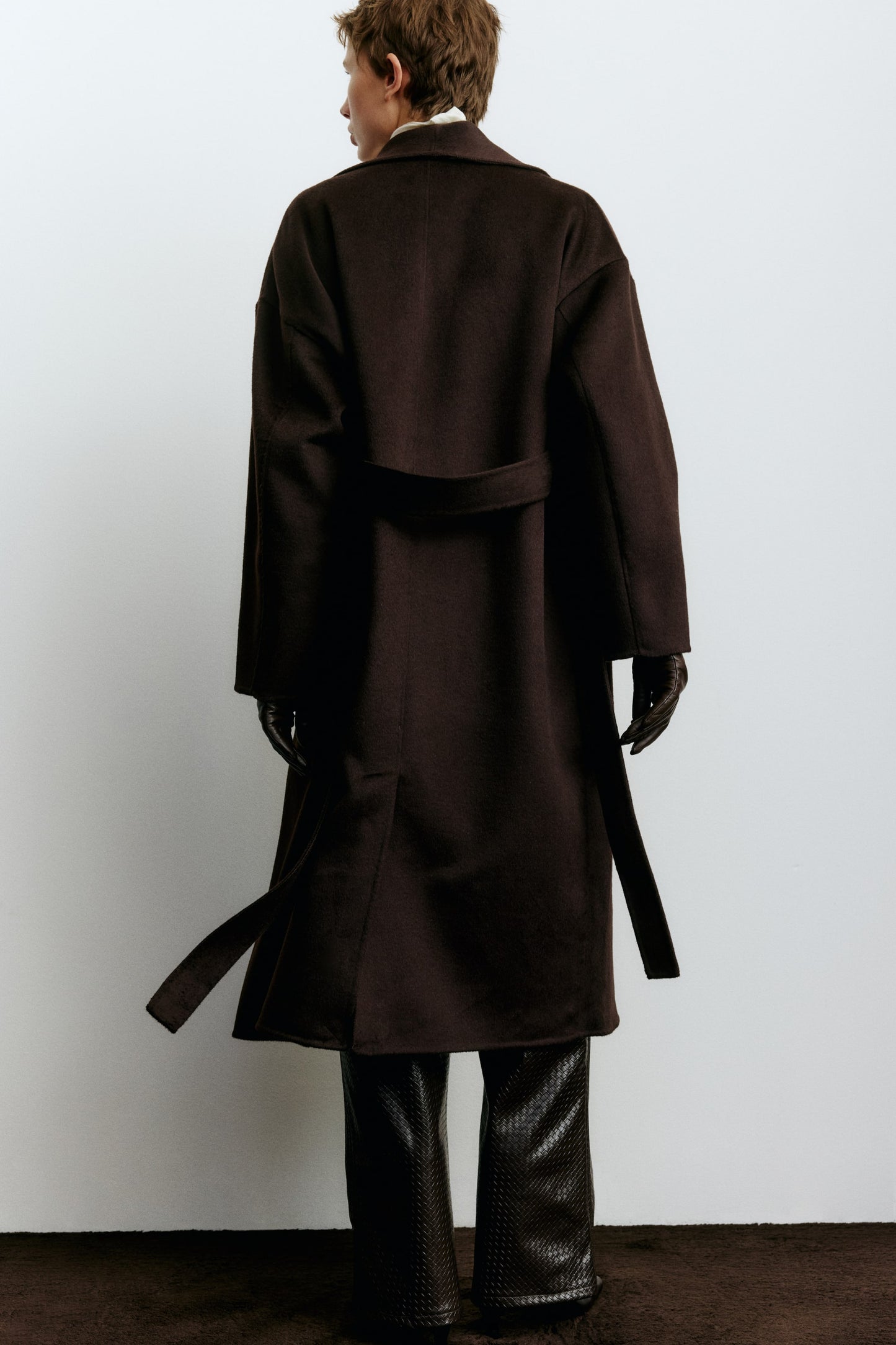 Handmade wool-blend coat