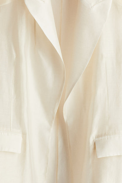 Oversized sheer blazer