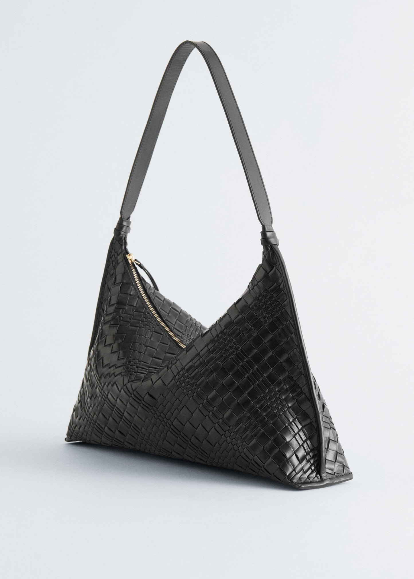 Interwoven Leather Tote Bag