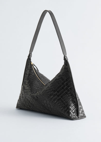 Interwoven Leather Tote Bag