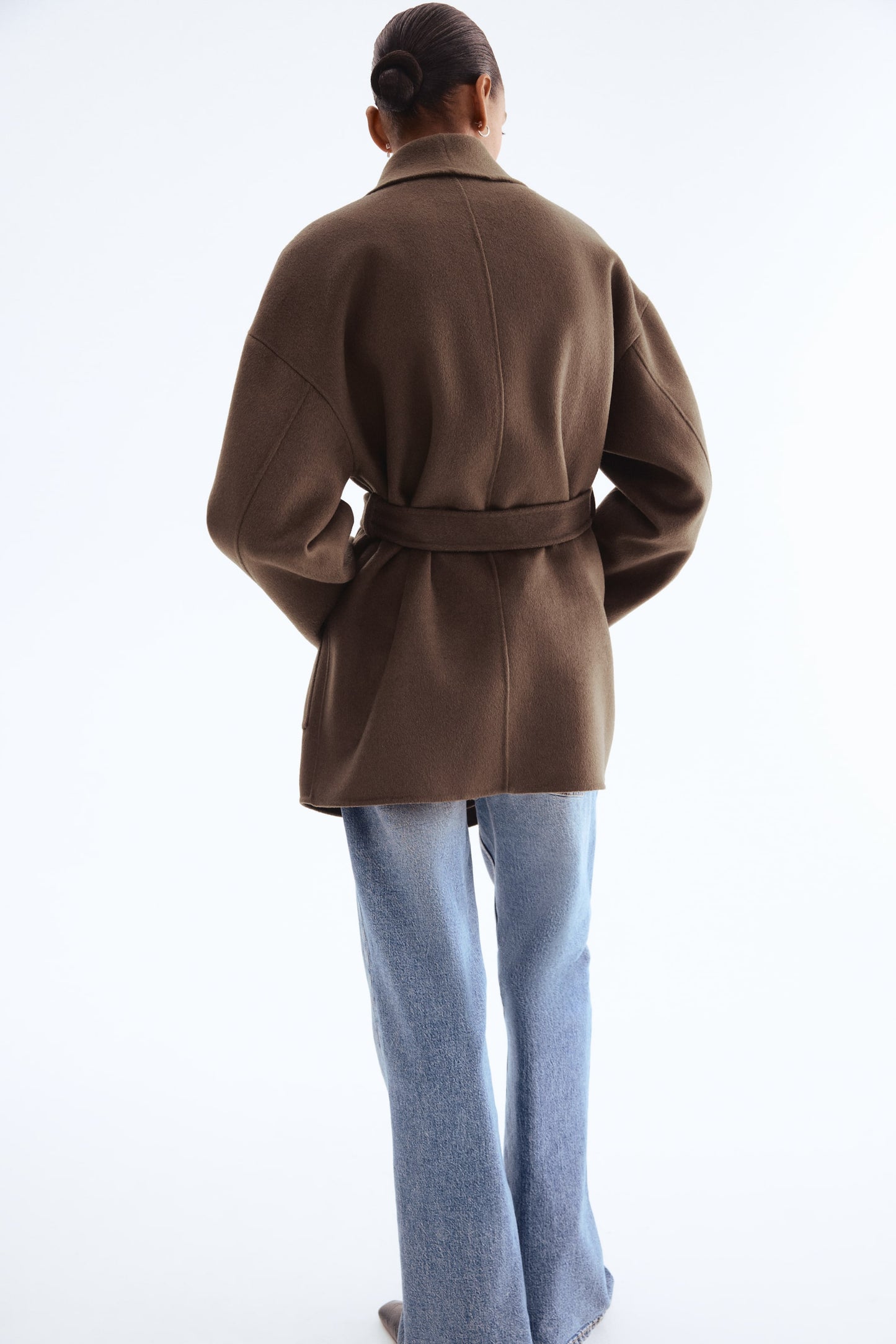 Handmade wool-blend coat