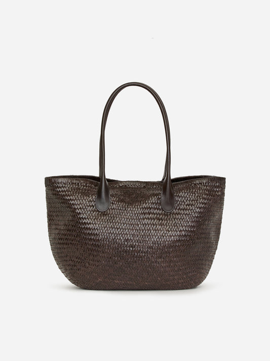 Woven Leather Tote