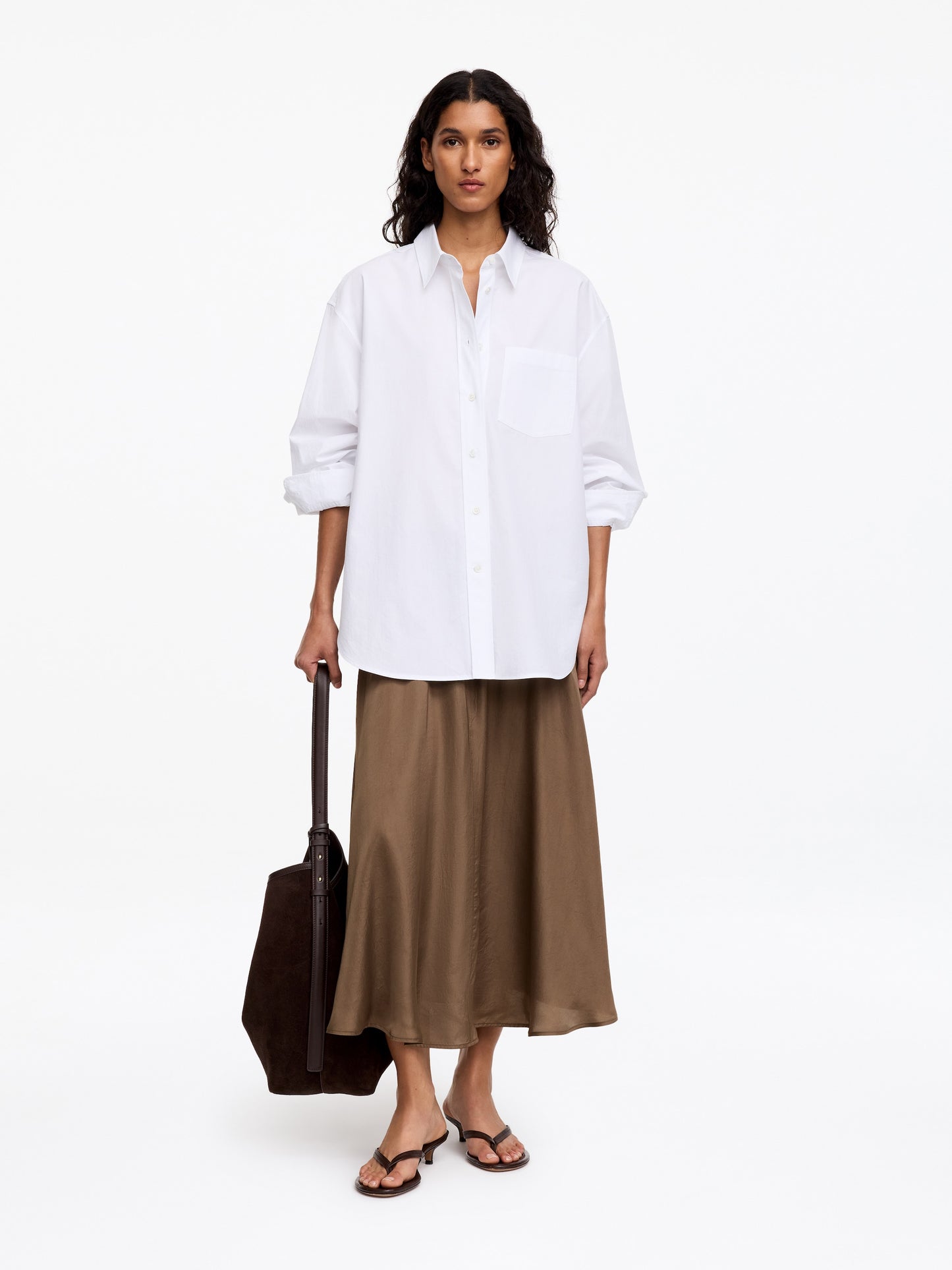 Wide Drawstring Skirt