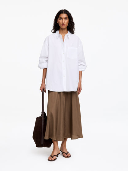 Wide Drawstring Skirt