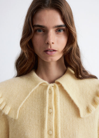 Alpaca-Blend Cardigan