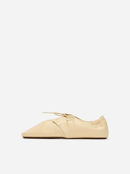 Soft Leather Lace-Up Shoes