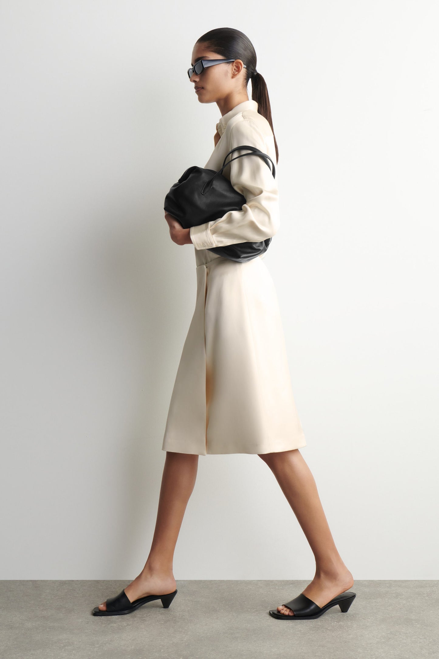 Satin Wrap Skirt