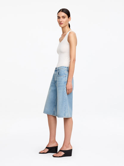 Long Denim Shorts