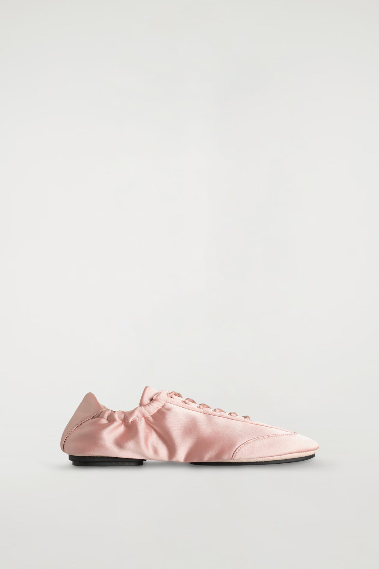 Satin-Suede Ballet Flat Trainers