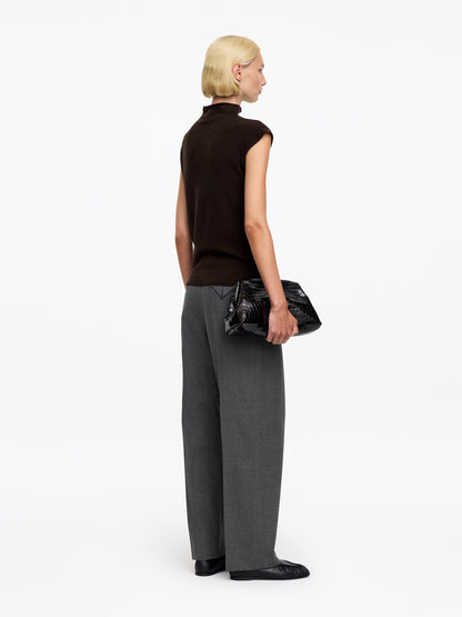 Pleated Wool-blend Trousers