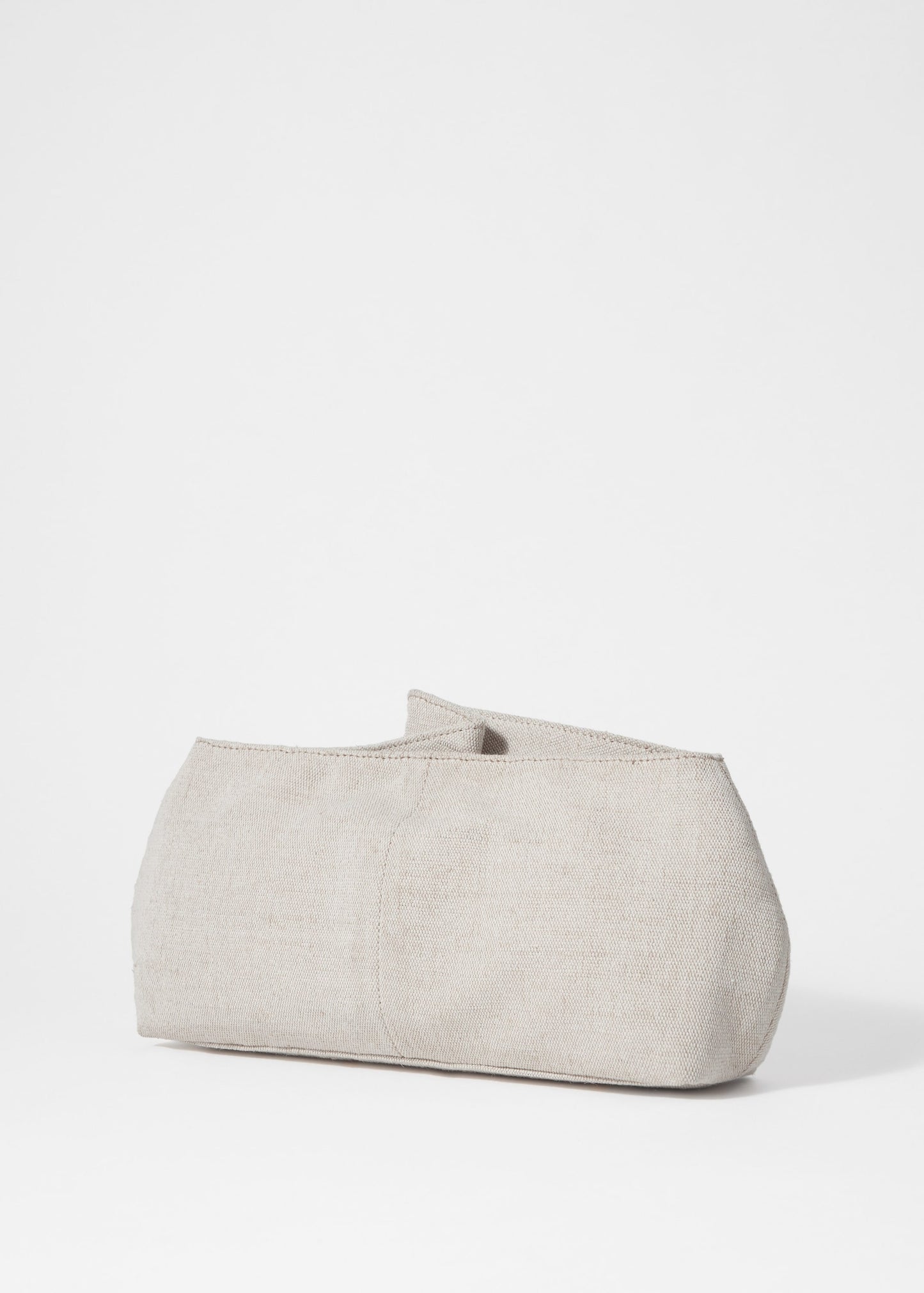 Leaf-Brooch Canvas Clutch