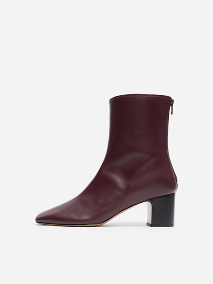 Leather Sock Ankle Boots