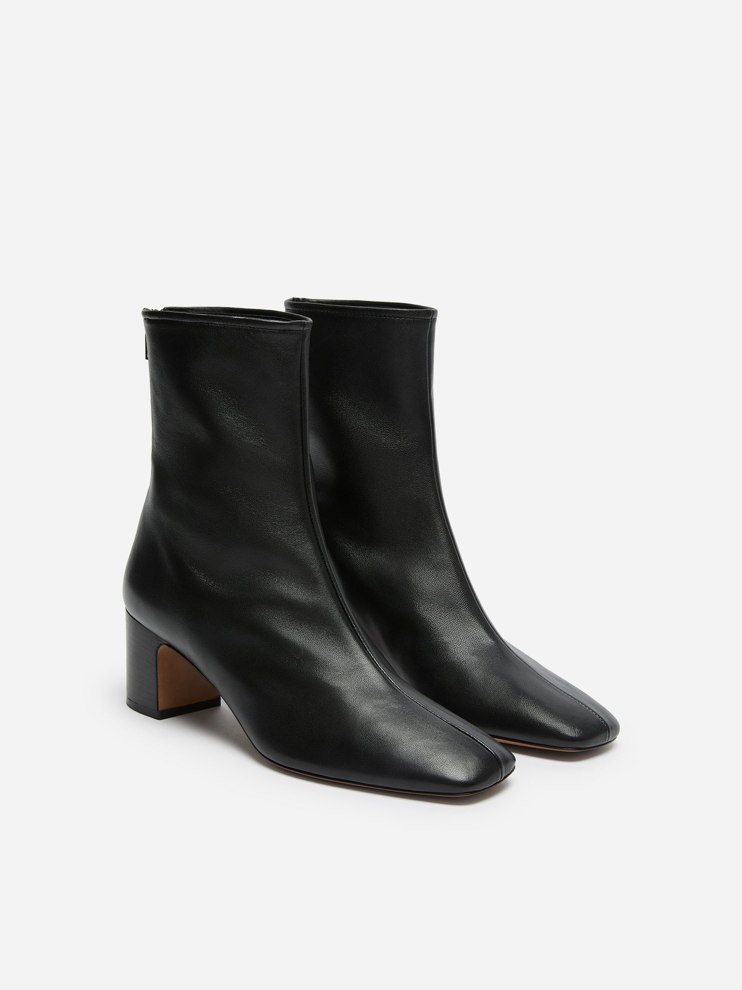 Leather Sock Ankle Boots