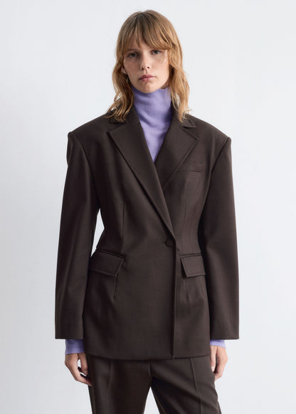 Double-Breasted Wool Blazer