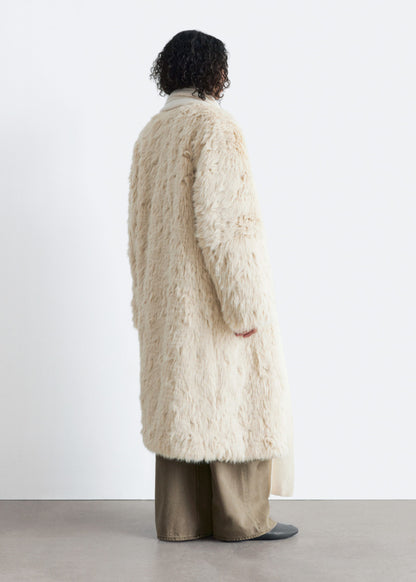 Faux Fur Midi Coat