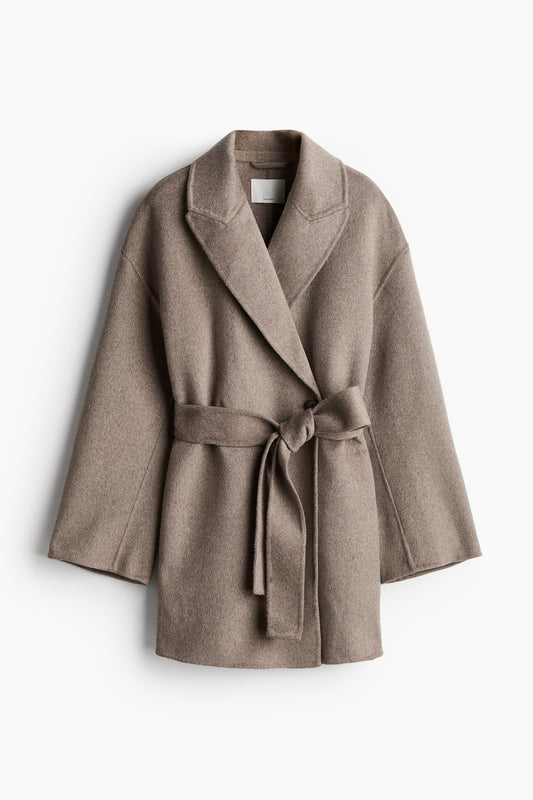 Wool-blend coat