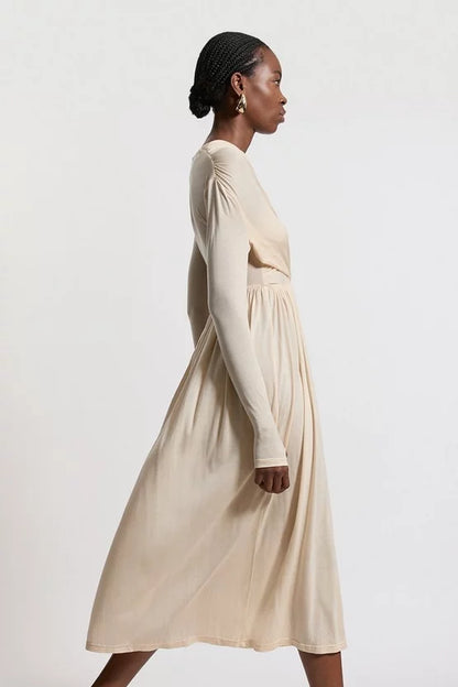 Premium Tencel Jersey Wrap Detail Midaxi Dress