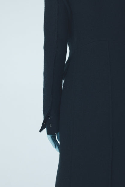 Zipped leather gloves
