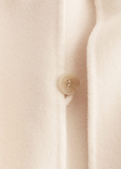 Fringed Shawl Wool Coat