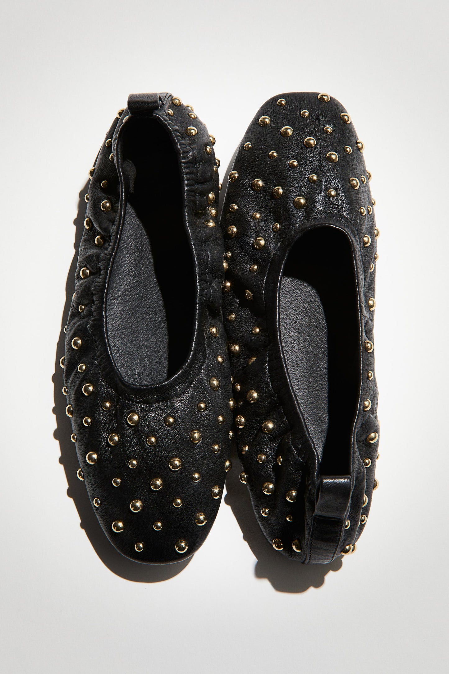 Studded ballet pumps