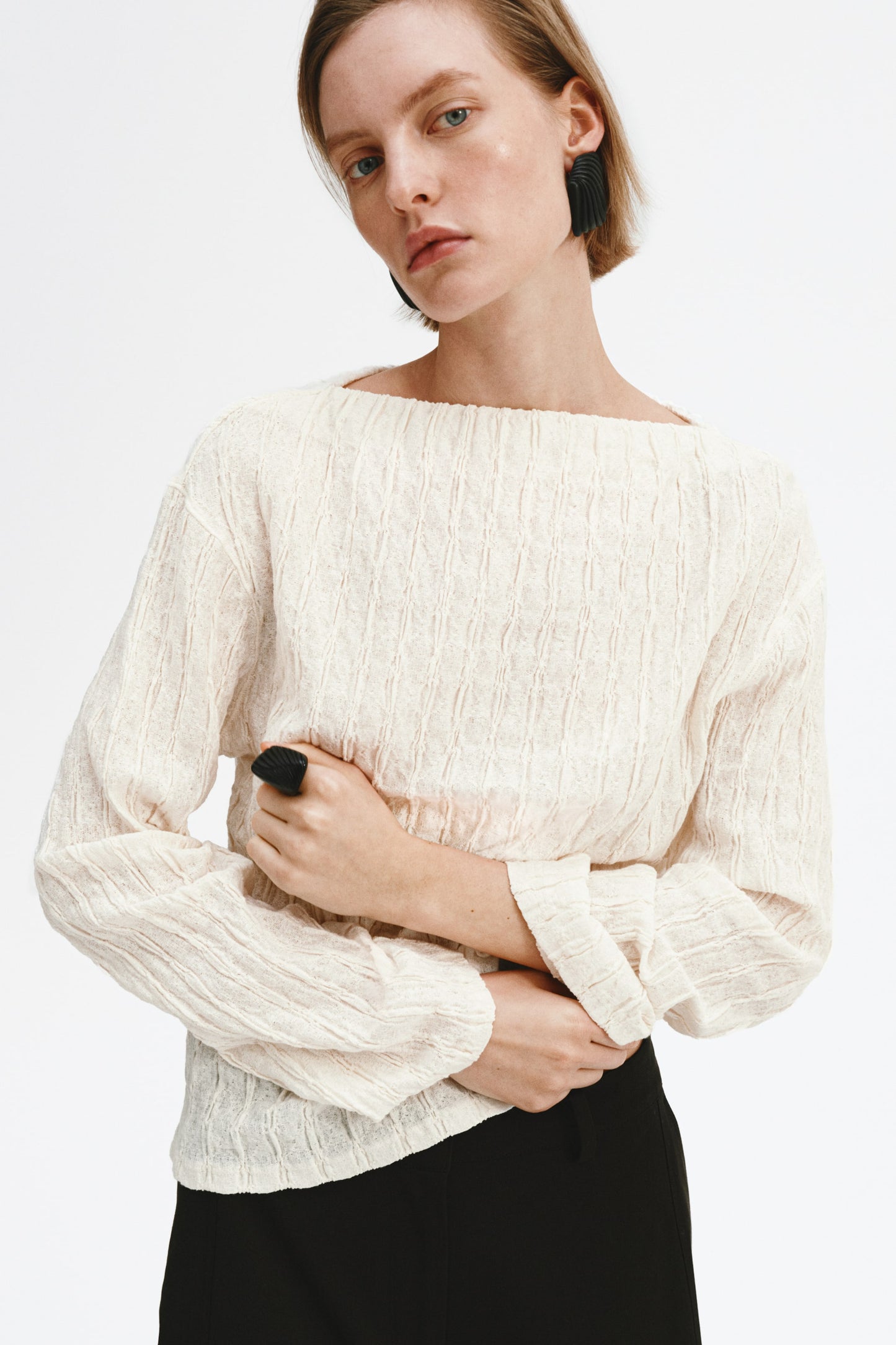 Boat-neck top