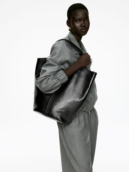 Patent Leather Tote Bag
