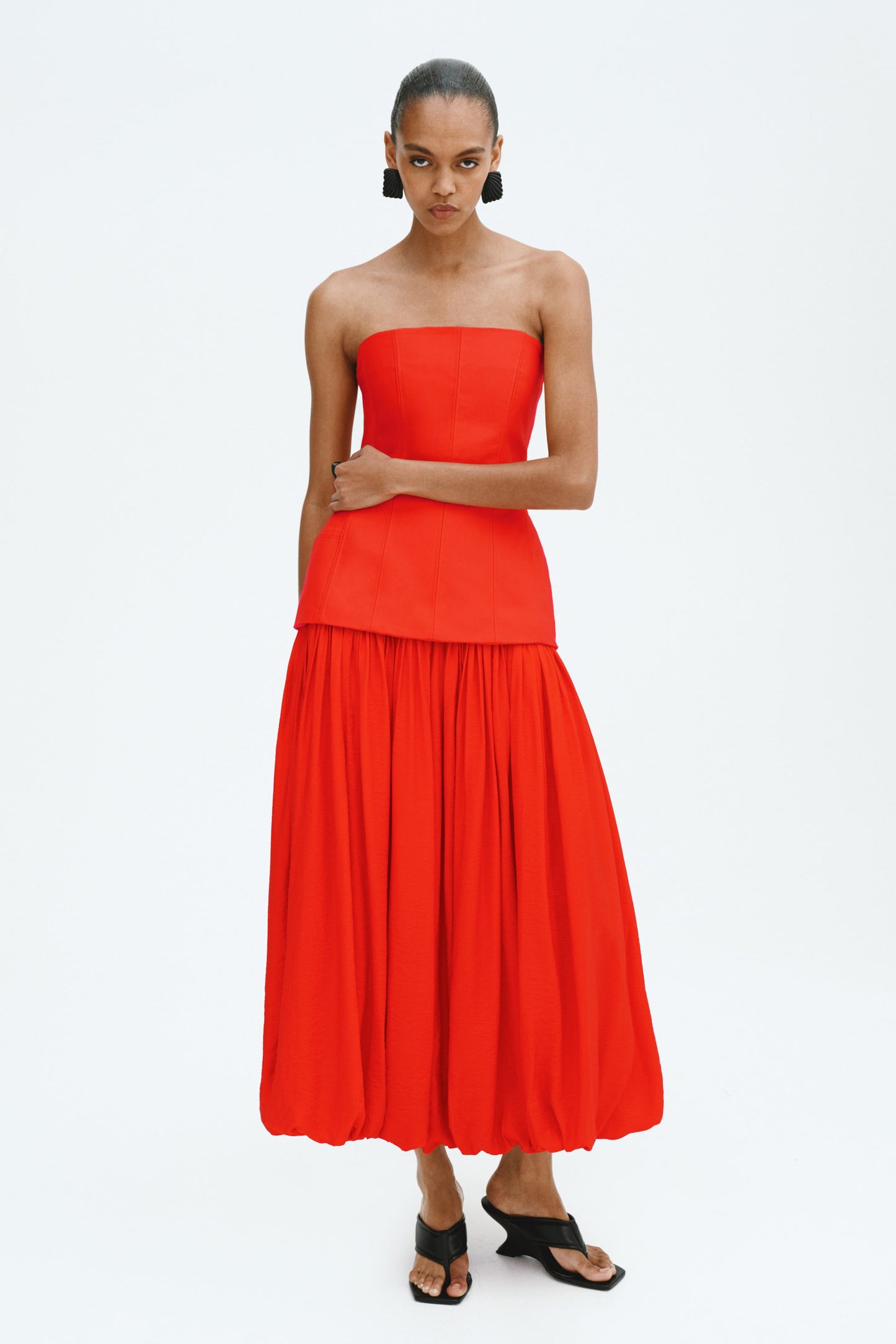 Hourglass bandeau dress