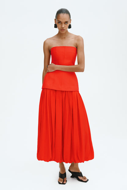 Hourglass bandeau dress