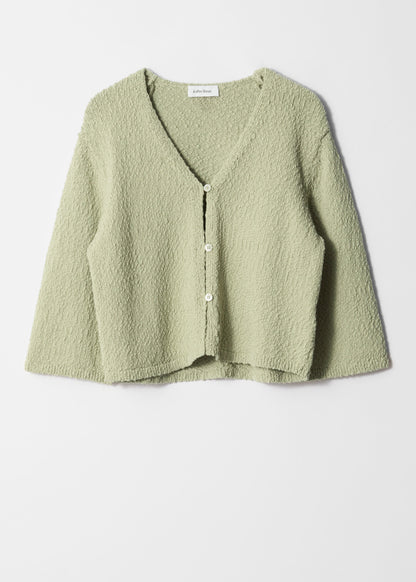 Knitted Short-Sleeve Cardigan