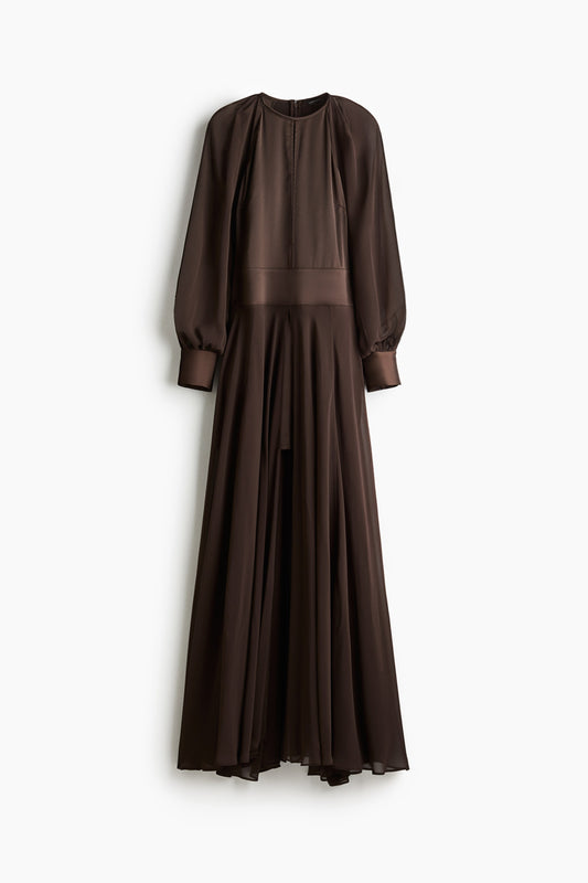 Satin maxi dress