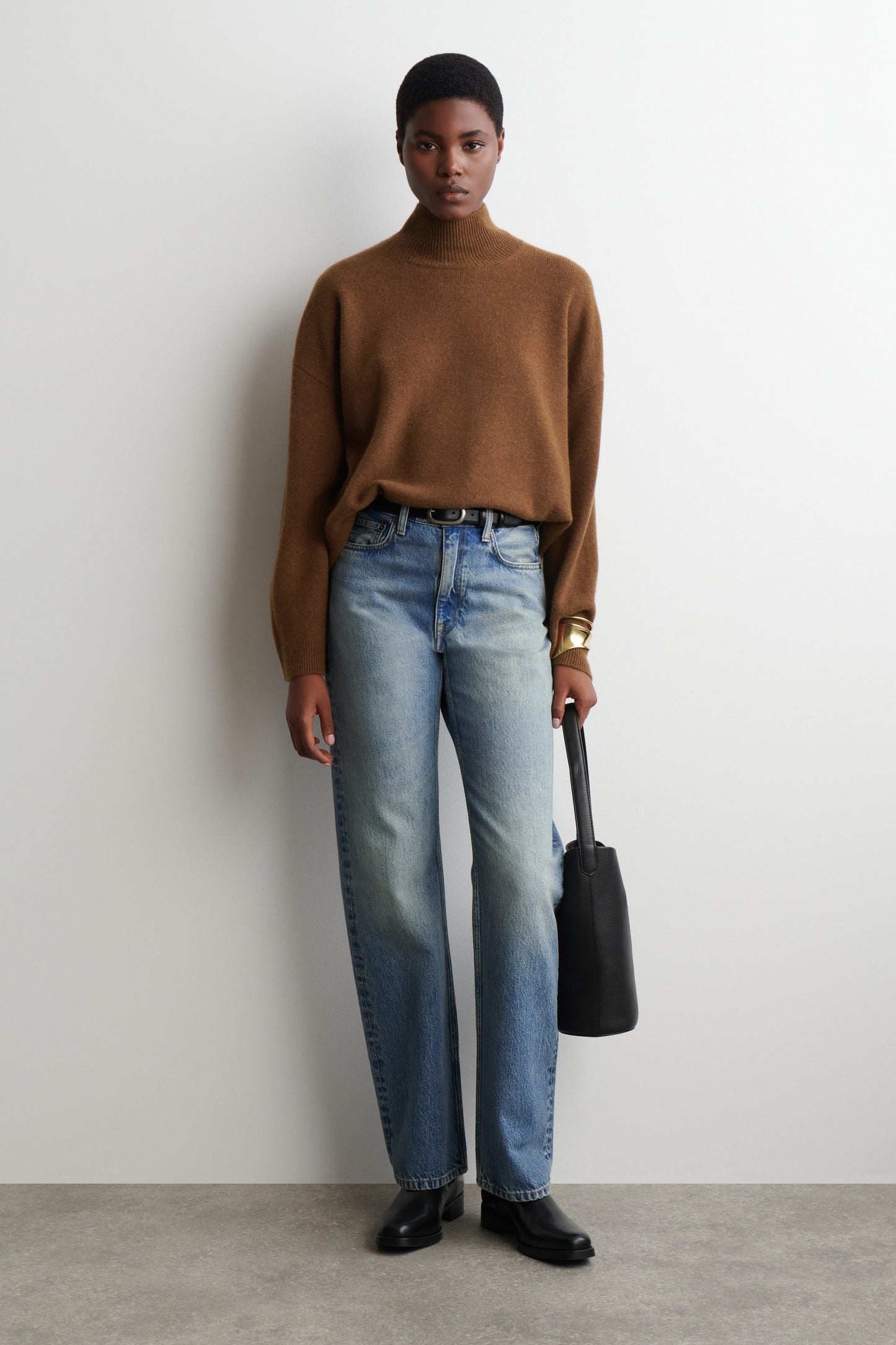 Cashmere Funnel-Neck Jumper