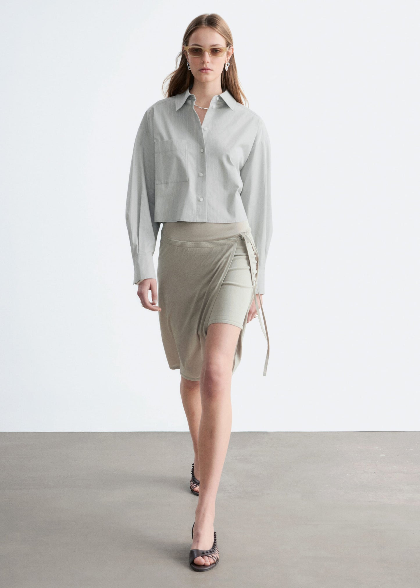 Wrap Midi Skirt