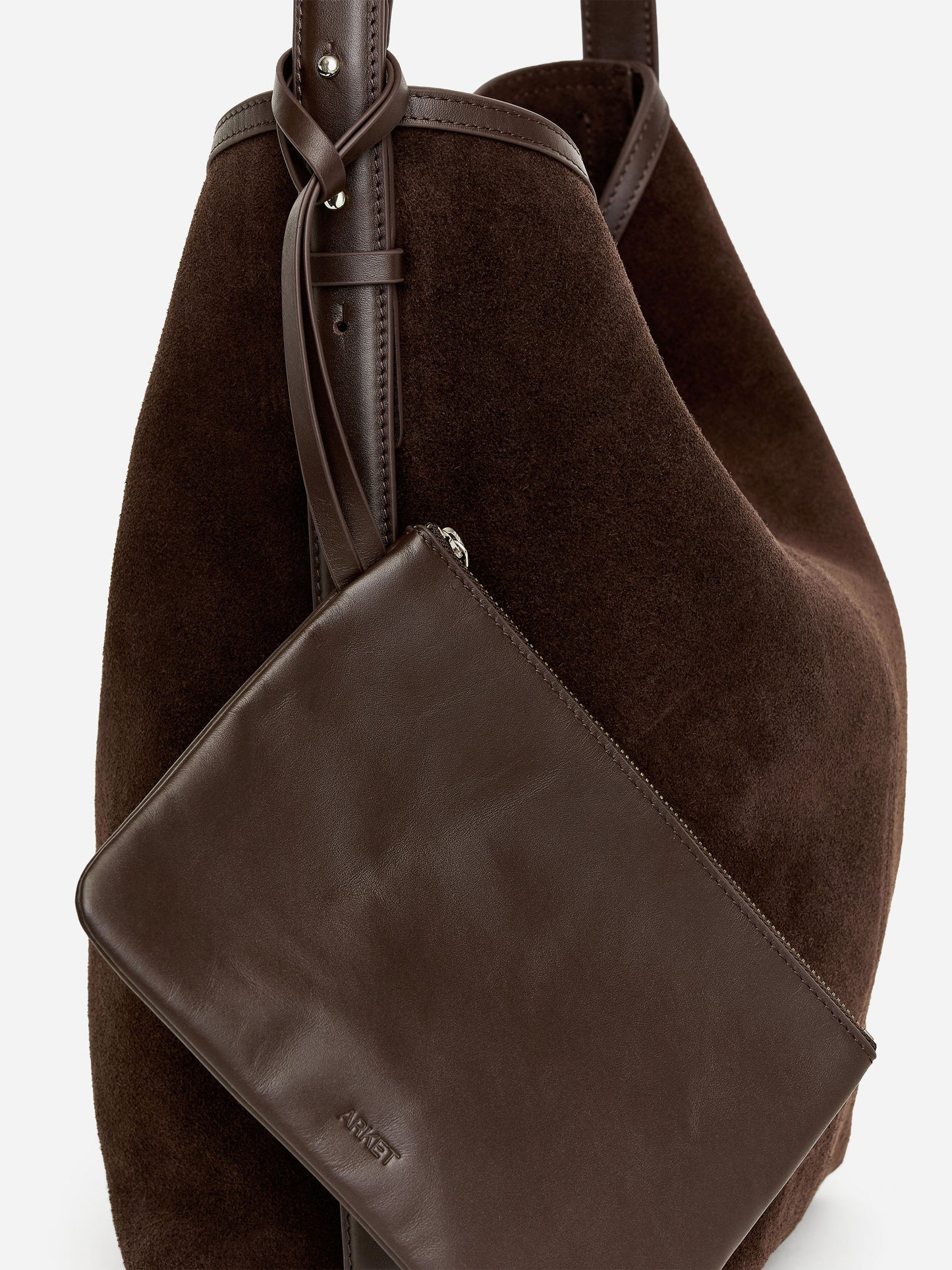 Suede Bucket Tote