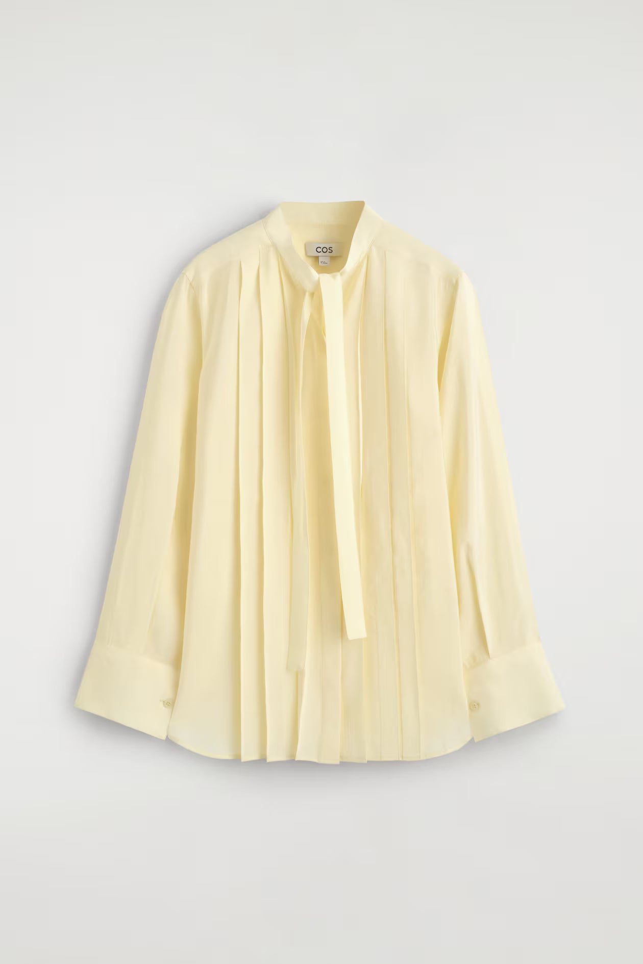 Pleated Bow-Detail Blouse