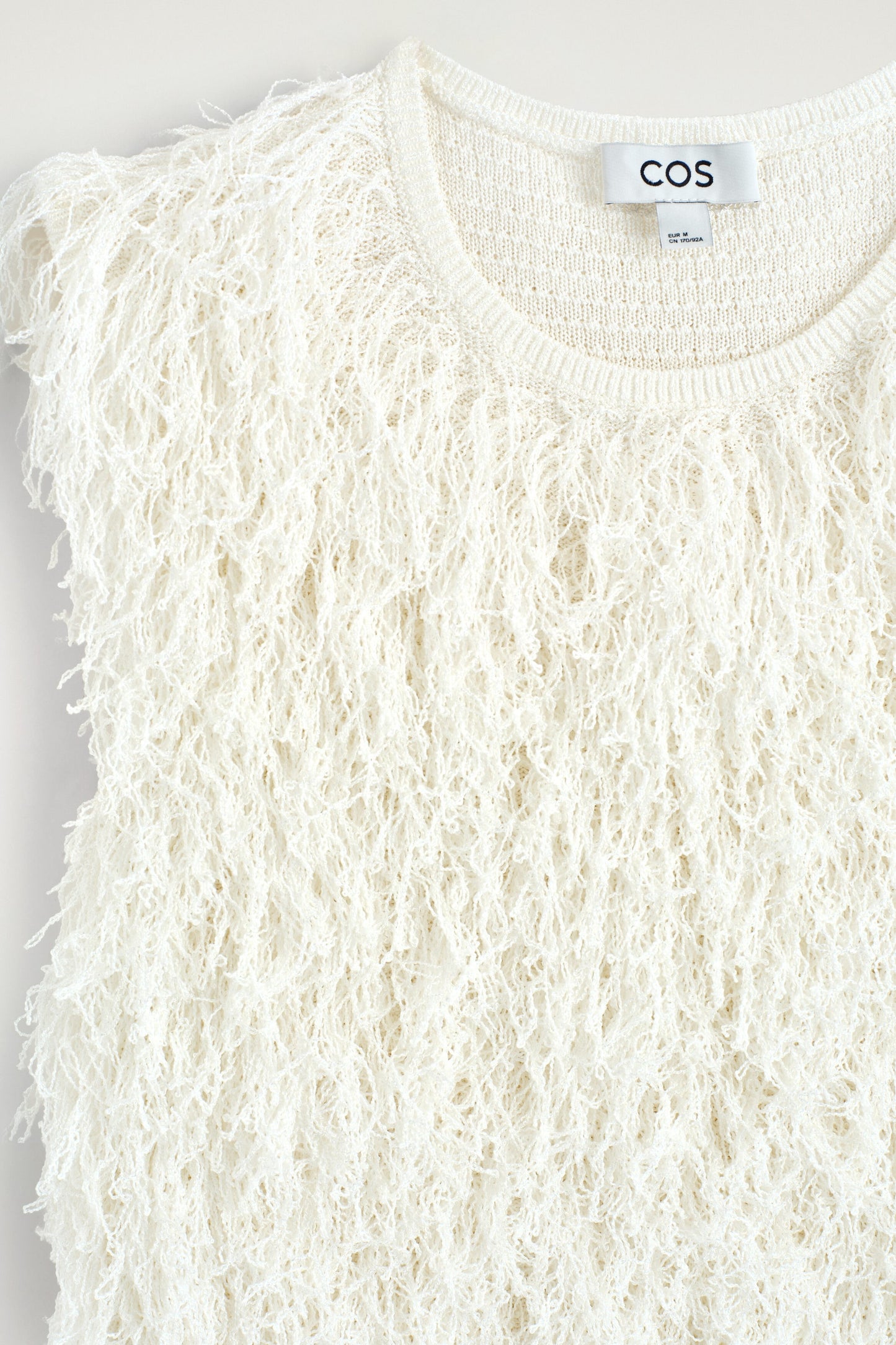 Fringed knitted top