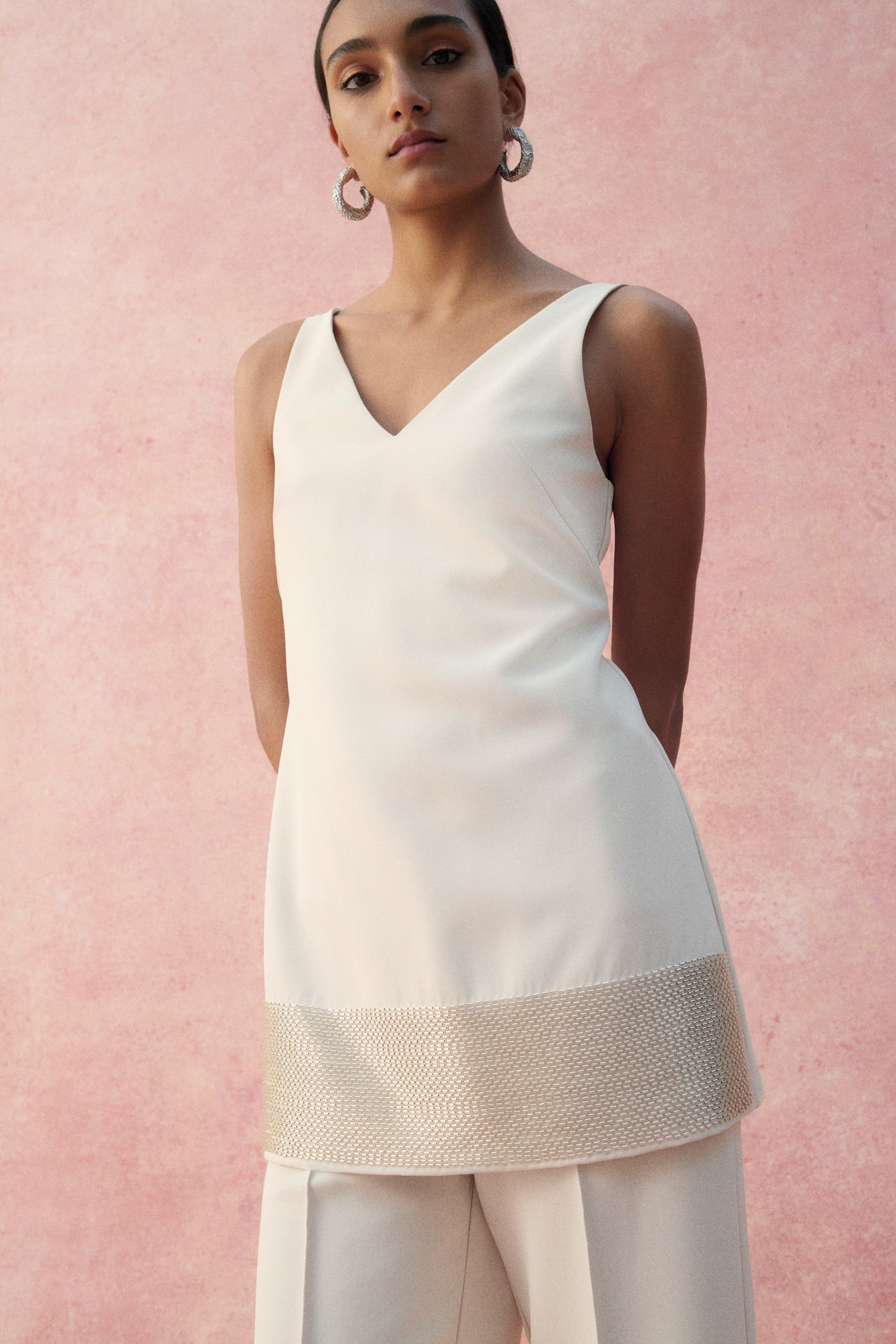 Bead-embellished dress