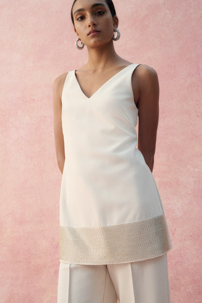 Bead-embellished dress