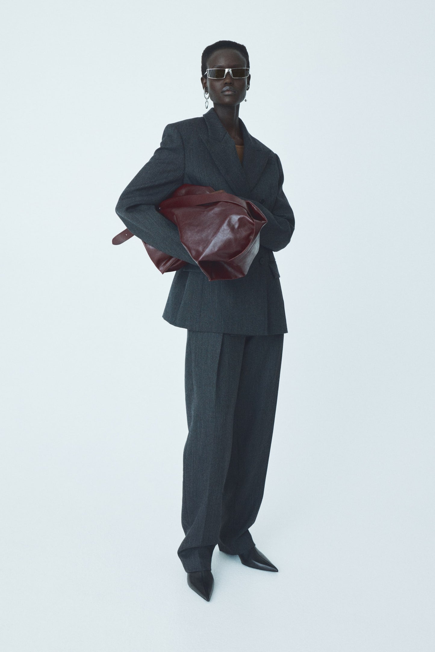 Tailored wool trousers