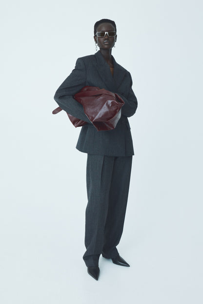 Tailored wool trousers