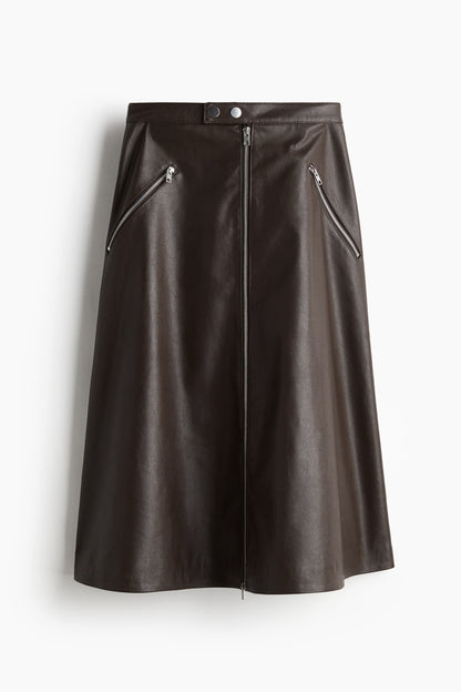 Coated A-line skirt