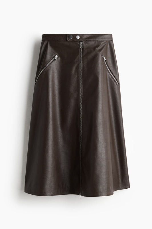 Coated A-line skirt