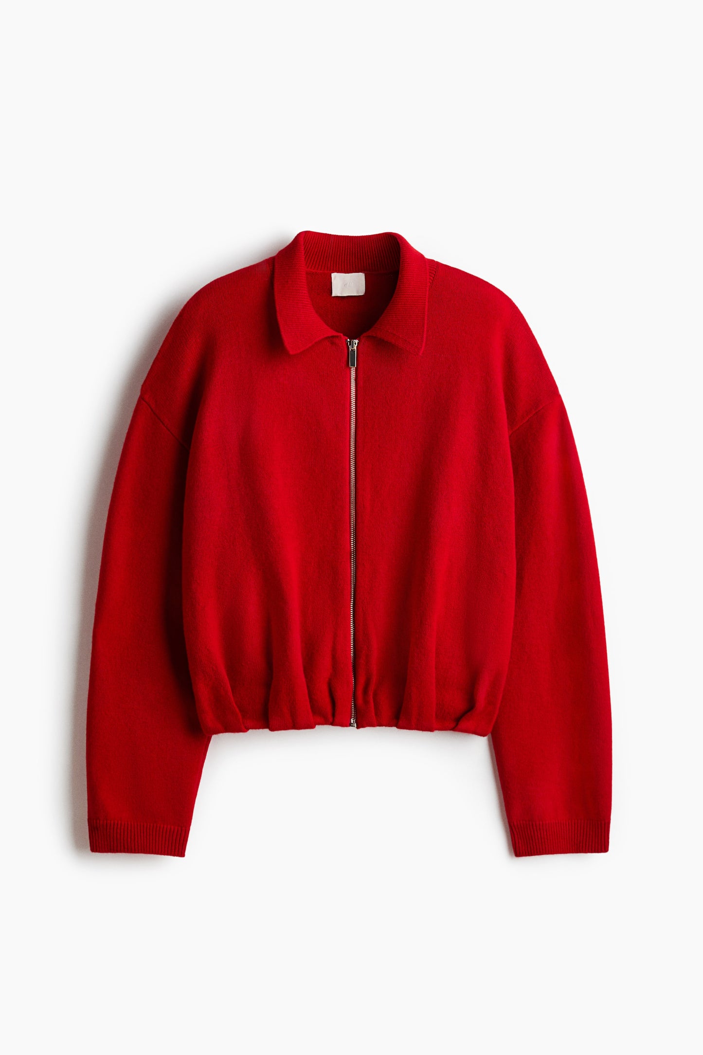 Oversized zip-through cardigan