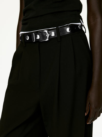 Studded Leather Belt